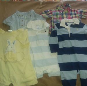 4 shortalls 1 button t shirt